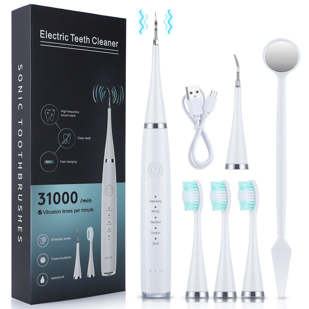 (image for) IPX6 Professional Ultrasonic Electric Teeth Cleaner Household Remove Calculus Oral Care Teeth Scaling Dental Instrument